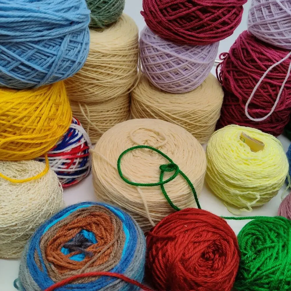 43X Mixed Lion Brand Caron Cakes Yarn Lot Multicolor Wool Acrylic Skeins Balls - Picture 5 of 11